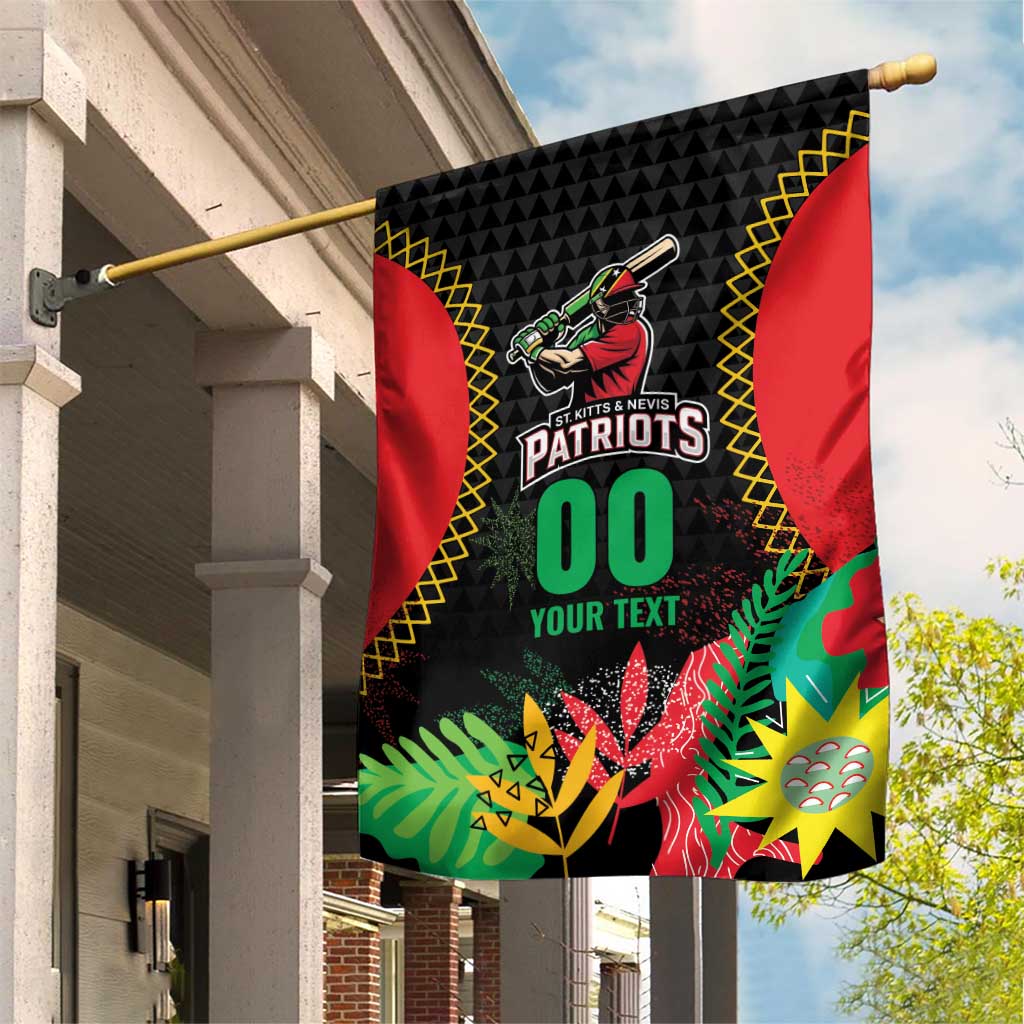 Custom Caribbean Cricket St Kitts and Nevis Garden Flag Two Islands One Fire Patriots Crown 2025 - Black - Wonder Print Shop