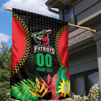 Custom Caribbean Cricket St Kitts and Nevis Garden Flag Two Islands One Fire Patriots Crown 2025 - Black - Wonder Print Shop