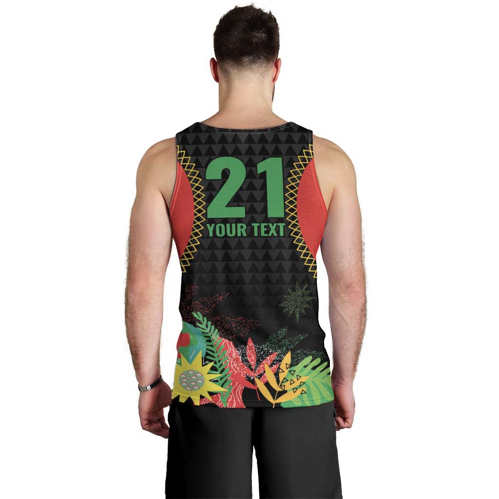 Custom Caribbean Cricket St Kitts and Nevis Men Tank Top Two Islands One Fire Patriots Crown 2025 - Black - Wonder Print Shop