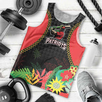 Custom Caribbean Cricket St Kitts and Nevis Men Tank Top Two Islands One Fire Patriots Crown 2025 - Black - Wonder Print Shop