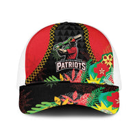 Caribbean Cricket St Kitts and Nevis Mesh Trucker Cap Two Islands One Fire Patriots Crown 2025 - Black - Wonder Print Shop