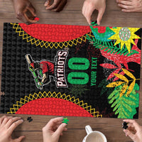 Custom Caribbean Cricket St Kitts and Nevis Puzzle Two Islands One Fire Patriots Crown 2025 - Black - Wonder Print Shop