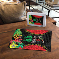 Custom Caribbean Cricket St Kitts and Nevis Puzzle Two Islands One Fire Patriots Crown 2025 - Black - Wonder Print Shop