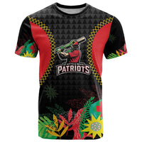 Custom Caribbean Cricket St Kitts and Nevis T Shirt Two Islands One Fire Patriots Crown 2025 - Black - Wonder Print Shop