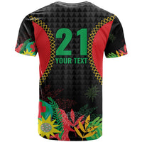 Custom Caribbean Cricket St Kitts and Nevis T Shirt Two Islands One Fire Patriots Crown 2025 - Black - Wonder Print Shop