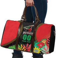 Custom Caribbean Cricket St Kitts and Nevis Travel Bag Two Islands One Fire Patriots Crown 2025 - Black - Wonder Print Shop