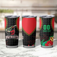 Custom Caribbean Cricket St Kitts and Nevis Tumbler Cup Two Islands One Fire Patriots Crown 2025 - Black - Wonder Print Shop