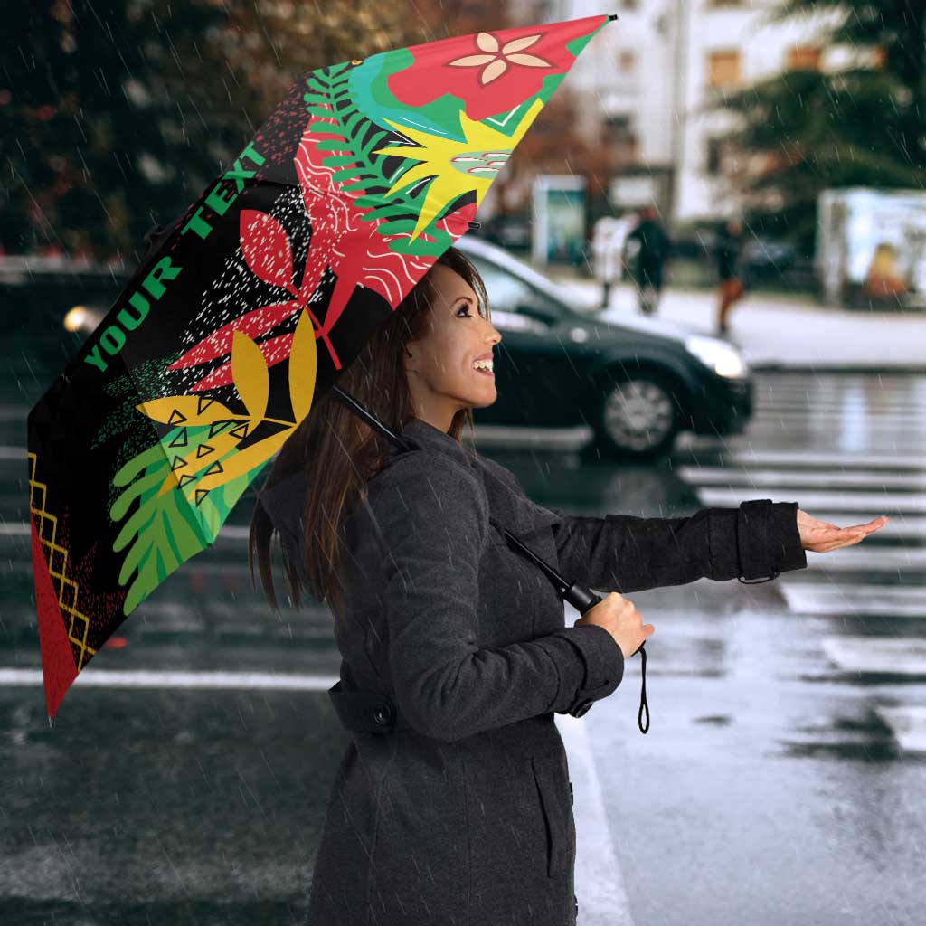 Custom Caribbean Cricket St Kitts and Nevis Umbrella Two Islands One Fire Patriots Crown 2025 - Black - Wonder Print Shop