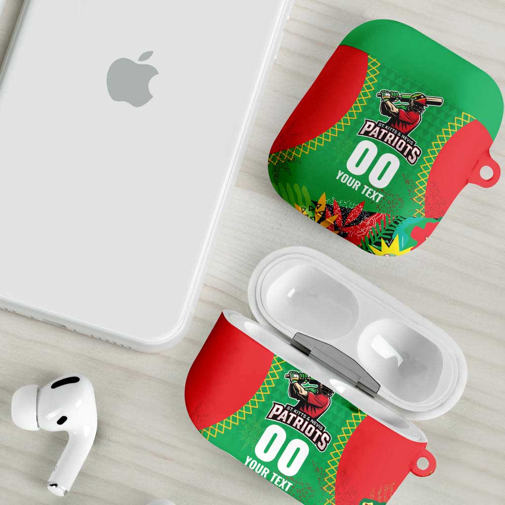 Custom Caribbean Cricket St Kitts and Nevis AirPods Case Two Islands One Fire Patriots Crown 2025 - Green - Wonder Print Shop