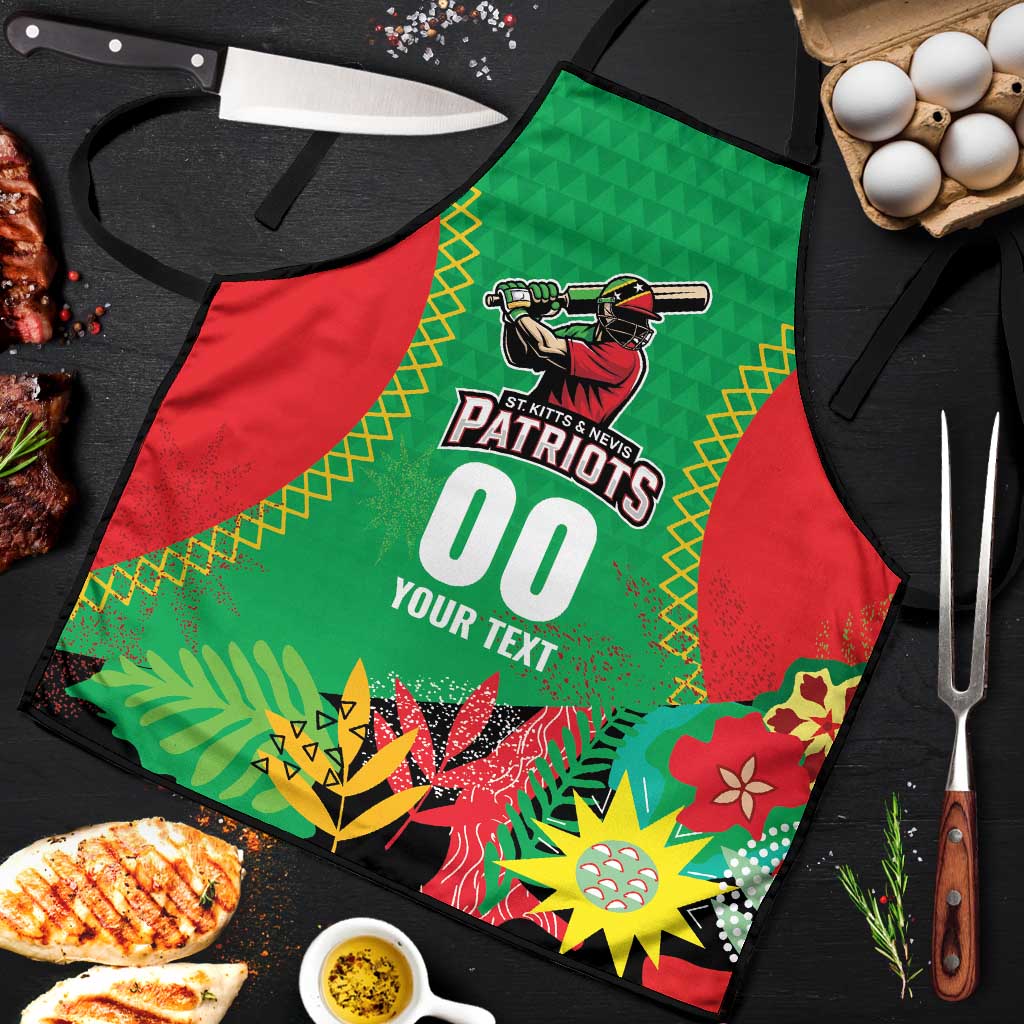 Custom Caribbean Cricket St Kitts and Nevis Apron Two Islands One Fire Patriots Crown 2025 - Green - Wonder Print Shop