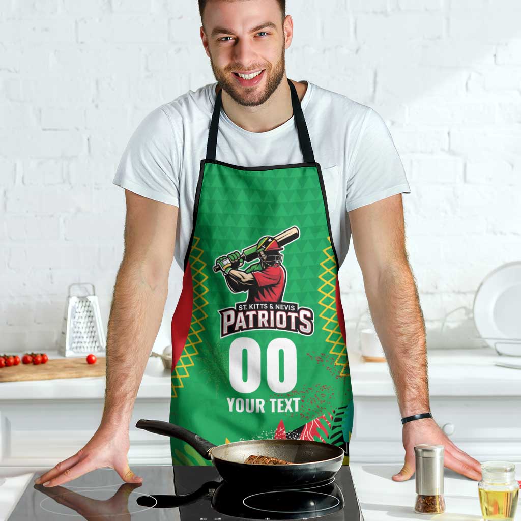 Custom Caribbean Cricket St Kitts and Nevis Apron Two Islands One Fire Patriots Crown 2025 - Green - Wonder Print Shop