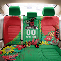 Custom Caribbean Cricket St Kitts and Nevis Back Car Seat Cover Two Islands One Fire Patriots Crown 2025 - Green - Wonder Print Shop