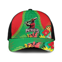 Caribbean Cricket St Kitts and Nevis Baseball Net Cap Two Islands One Fire Patriots Crown 2025 - Green - Wonder Print Shop