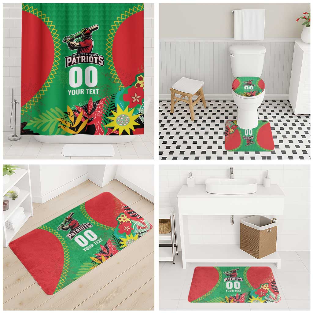 Custom Caribbean Cricket St Kitts and Nevis Bathroom Set Two Islands One Fire Patriots Crown 2025 - Green - Wonder Print Shop