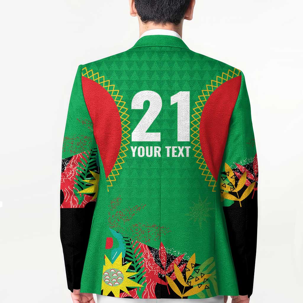 Custom Caribbean Cricket St Kitts and Nevis Blazer Two Islands One Fire Patriots Crown 2025 - Green - Wonder Print Shop