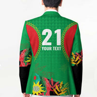 Custom Caribbean Cricket St Kitts and Nevis Blazer Two Islands One Fire Patriots Crown 2025 - Green - Wonder Print Shop