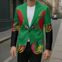 Custom Caribbean Cricket St Kitts and Nevis Blazer Two Islands One Fire Patriots Crown 2025 - Green - Wonder Print Shop