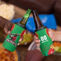 Custom Caribbean Cricket St Kitts and Nevis 4 in 1 Can Cooler Tumbler Two Islands One Fire Patriots Crown 2025 - Green - Wonder Print Shop