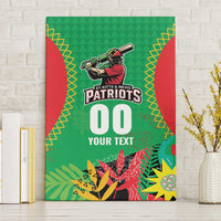 Custom Caribbean Cricket St Kitts and Nevis Canvas Wall Art Two Islands One Fire Patriots Crown 2025 - Green - Wonder Print Shop