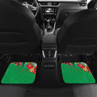 Custom Caribbean Cricket St Kitts and Nevis Car Mats Two Islands One Fire Patriots Crown 2025 - Green - Wonder Print Shop