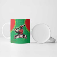 Custom Caribbean Cricket St Kitts and Nevis Ceramic Mug Two Islands One Fire Patriots Crown 2025 - Green - Wonder Print Shop