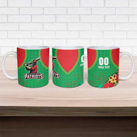 Custom Caribbean Cricket St Kitts and Nevis Ceramic Mug Two Islands One Fire Patriots Crown 2025 - Green - Wonder Print Shop