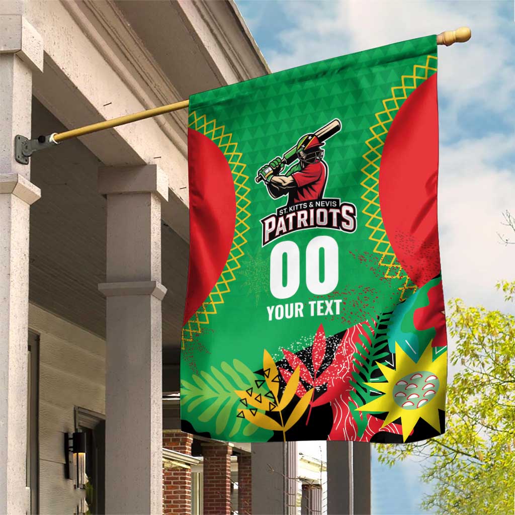 Custom Caribbean Cricket St Kitts and Nevis Garden Flag Two Islands One Fire Patriots Crown 2025 - Green - Wonder Print Shop