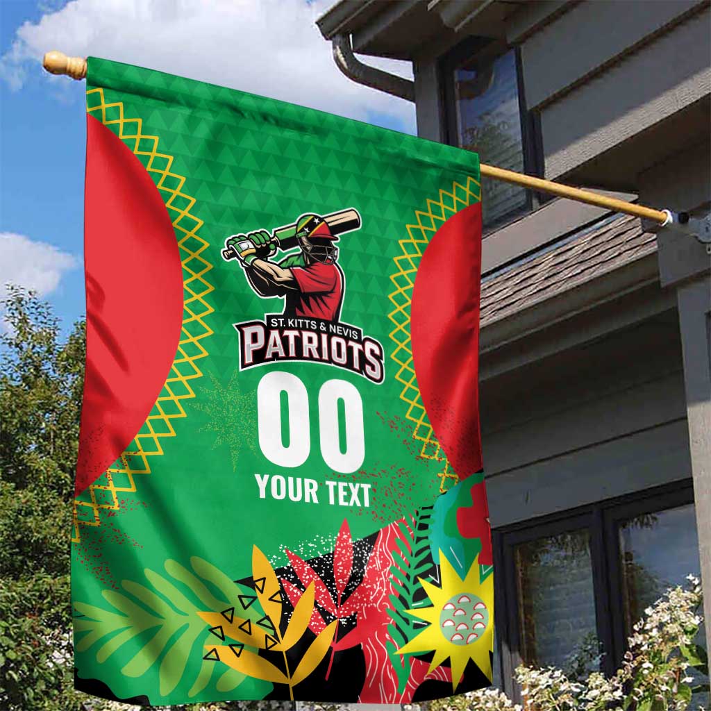 Custom Caribbean Cricket St Kitts and Nevis Garden Flag Two Islands One Fire Patriots Crown 2025 - Green - Wonder Print Shop