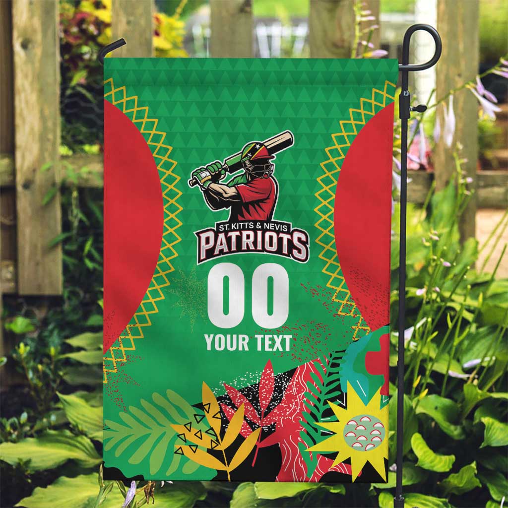 Custom Caribbean Cricket St Kitts and Nevis Garden Flag Two Islands One Fire Patriots Crown 2025 - Green - Wonder Print Shop