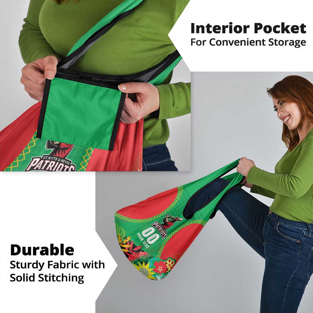 Custom Caribbean Cricket St Kitts and Nevis Grocery Bag Two Islands One Fire Patriots Crown 2025 - Green - Wonder Print Shop