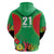 Custom Caribbean Cricket St Kitts and Nevis Hoodie Two Islands One Fire Patriots Crown 2025 - Green - Wonder Print Shop