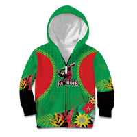 Custom Caribbean Cricket St Kitts and Nevis Kid Hoodie Two Islands One Fire Patriots Crown 2025 - Green - Wonder Print Shop