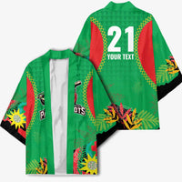 Custom Caribbean Cricket St Kitts and Nevis Kimono Two Islands One Fire Patriots Crown 2025 - Green - Wonder Print Shop