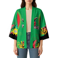 Custom Caribbean Cricket St Kitts and Nevis Kimono Two Islands One Fire Patriots Crown 2025 - Green - Wonder Print Shop