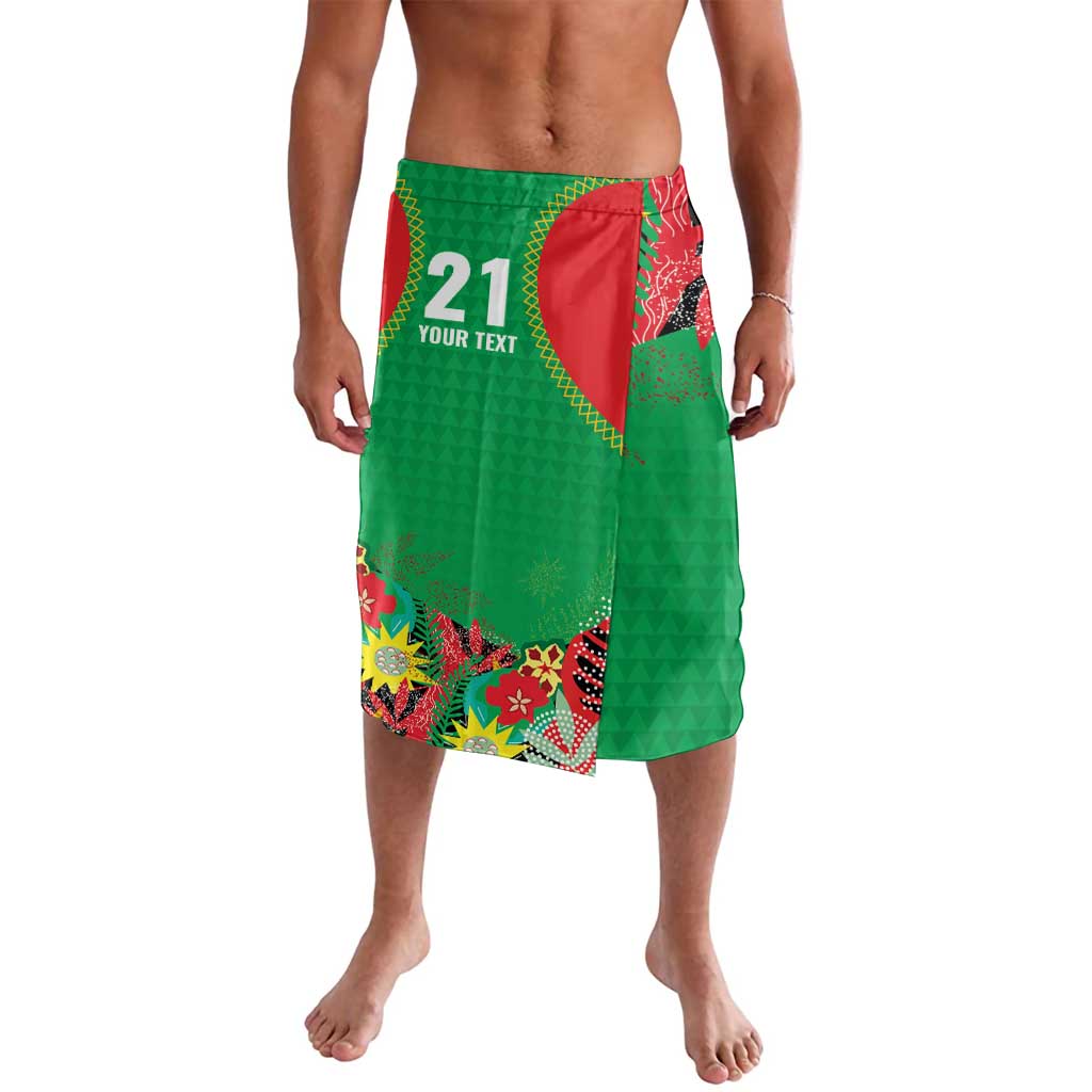 Custom Caribbean Cricket St Kitts and Nevis Lavalava Two Islands One Fire Patriots Crown 2025 - Green - Wonder Print Shop