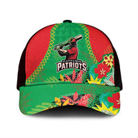 Caribbean Cricket St Kitts and Nevis Mesh Trucker Cap Two Islands One Fire Patriots Crown 2025 - Green - Wonder Print Shop
