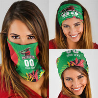 Custom Caribbean Cricket St Kitts and Nevis Neck Gaiter Two Islands One Fire Patriots Crown 2025 - Green - Wonder Print Shop