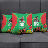 Custom Caribbean Cricket St Kitts and Nevis Pillow Cover Two Islands One Fire Patriots Crown 2025 - Green - Wonder Print Shop