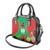 Custom Caribbean Cricket St Kitts and Nevis Shoulder Handbag Two Islands One Fire Patriots Crown 2025 - Green - Wonder Print Shop