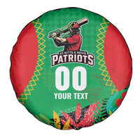 Custom Caribbean Cricket St Kitts and Nevis Spare Tire Cover Two Islands One Fire Patriots Crown 2025 - Green - Wonder Print Shop