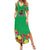 Custom Caribbean Cricket St Kitts and Nevis Summer Maxi Dress Two Islands One Fire Patriots Crown 2025 - Green - Wonder Print Shop
