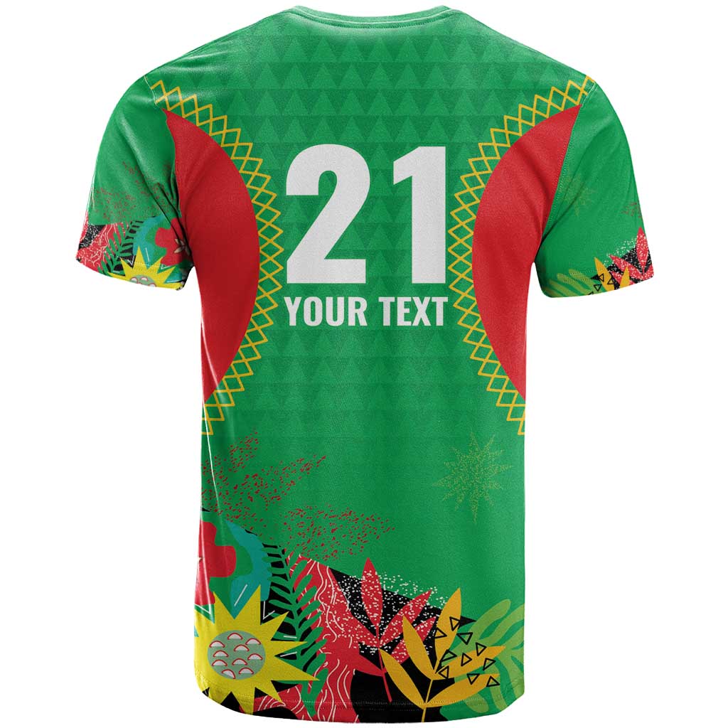 Custom Caribbean Cricket St Kitts and Nevis T Shirt Two Islands One Fire Patriots Crown 2025 - Green - Wonder Print Shop