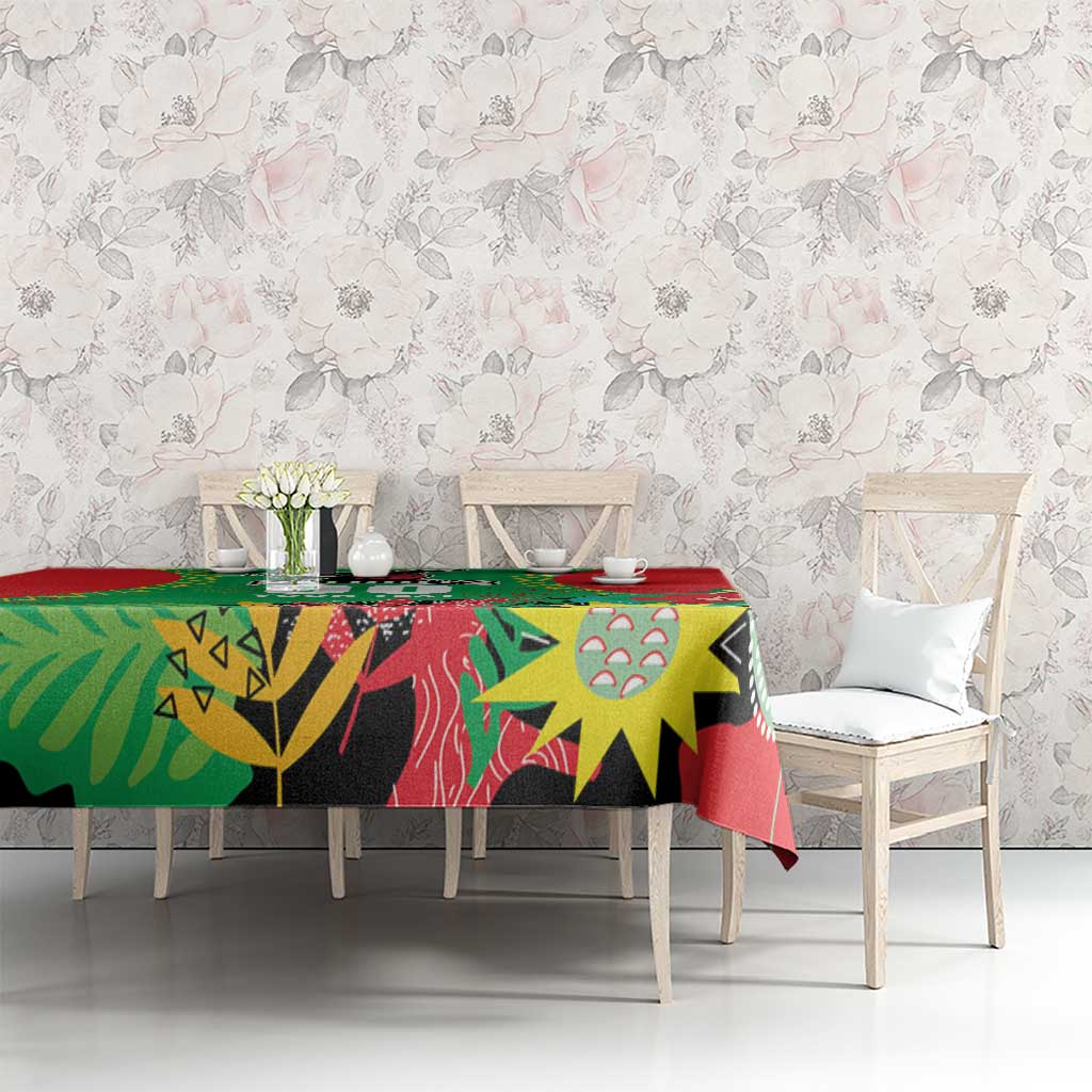 Custom Caribbean Cricket St Kitts and Nevis Tablecloth Two Islands One Fire Patriots Crown 2025 - Green - Wonder Print Shop