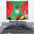 Custom Caribbean Cricket St Kitts and Nevis Tapestry Two Islands One Fire Patriots Crown 2025 - Green - Wonder Print Shop