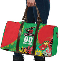 Custom Caribbean Cricket St Kitts and Nevis Travel Bag Two Islands One Fire Patriots Crown 2025 - Green - Wonder Print Shop