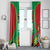 Custom Caribbean Cricket St Kitts and Nevis Window Curtain Two Islands One Fire Patriots Crown 2025 - Green - Wonder Print Shop