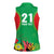 Custom Caribbean Cricket St Kitts and Nevis Women Sleeveless Polo Shirt Two Islands One Fire Patriots Crown 2025 - Green - Wonder Print Shop
