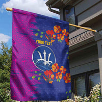 Custom Women’s Cricket Barbados Floral Series Garden Flag Blue Pink Pride of Barbados