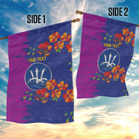 Custom Women’s Cricket Barbados Floral Series Garden Flag Blue Pink Pride of Barbados