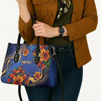 Custom Women’s Cricket Barbados Floral Series Leather Bag Royal Blue Pride of Barbados